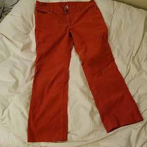 J. Crew Orange Courderoy pants